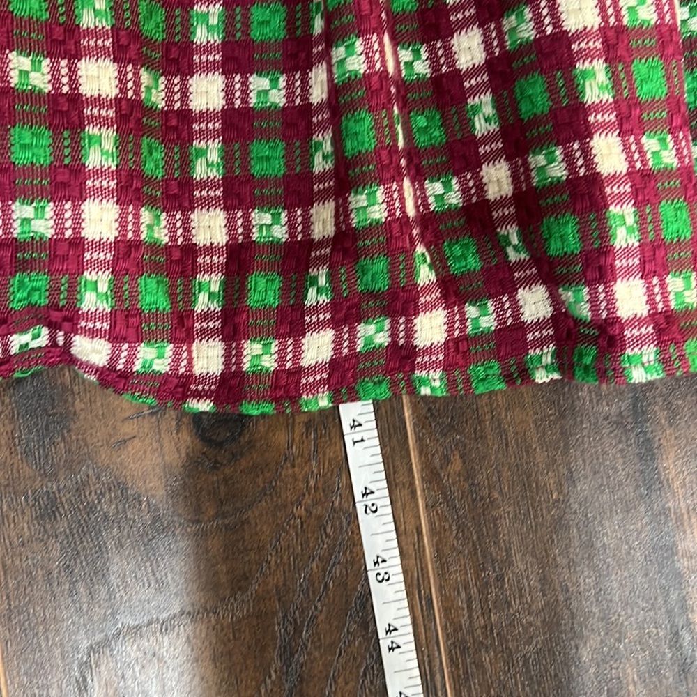 Anthropologie Saint Geraldine Purple Green Gingham Plaid Dress Size Large - Picture 14 of 15
